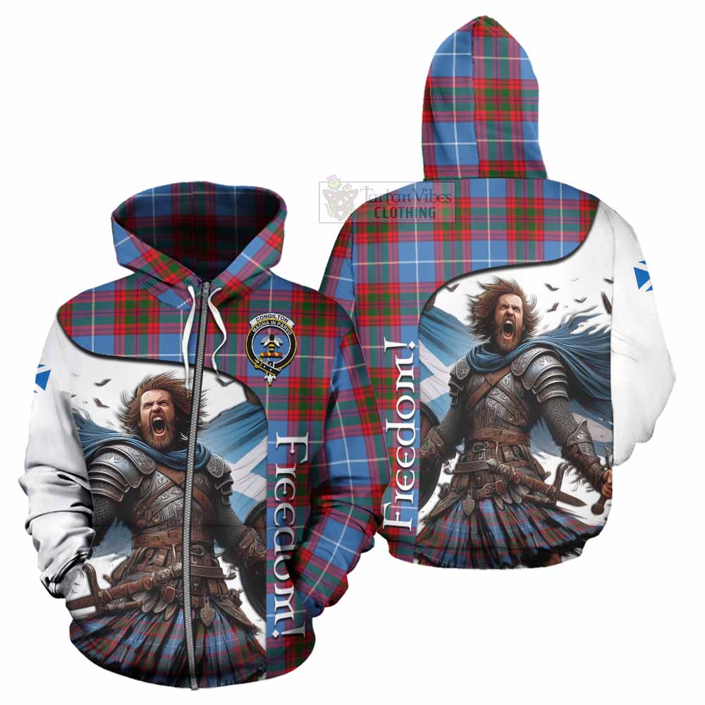 Congilton Crest Tartan Hoodie Inspired by the Freedom of Scottish Warrior Zip Hoodie - Tartan Vibes Clothing
