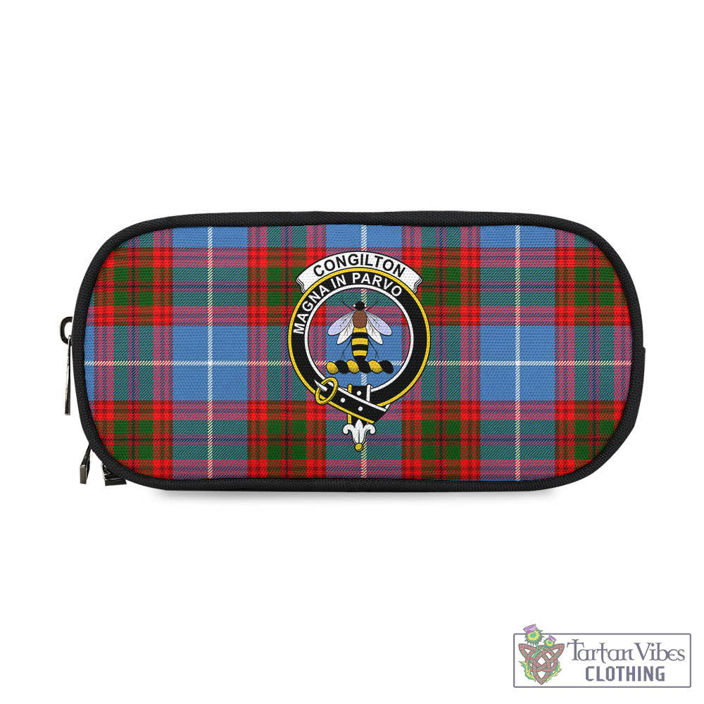 Congilton Tartan Pen and Pencil Case with Family Crest - Tartan Vibes Clothing