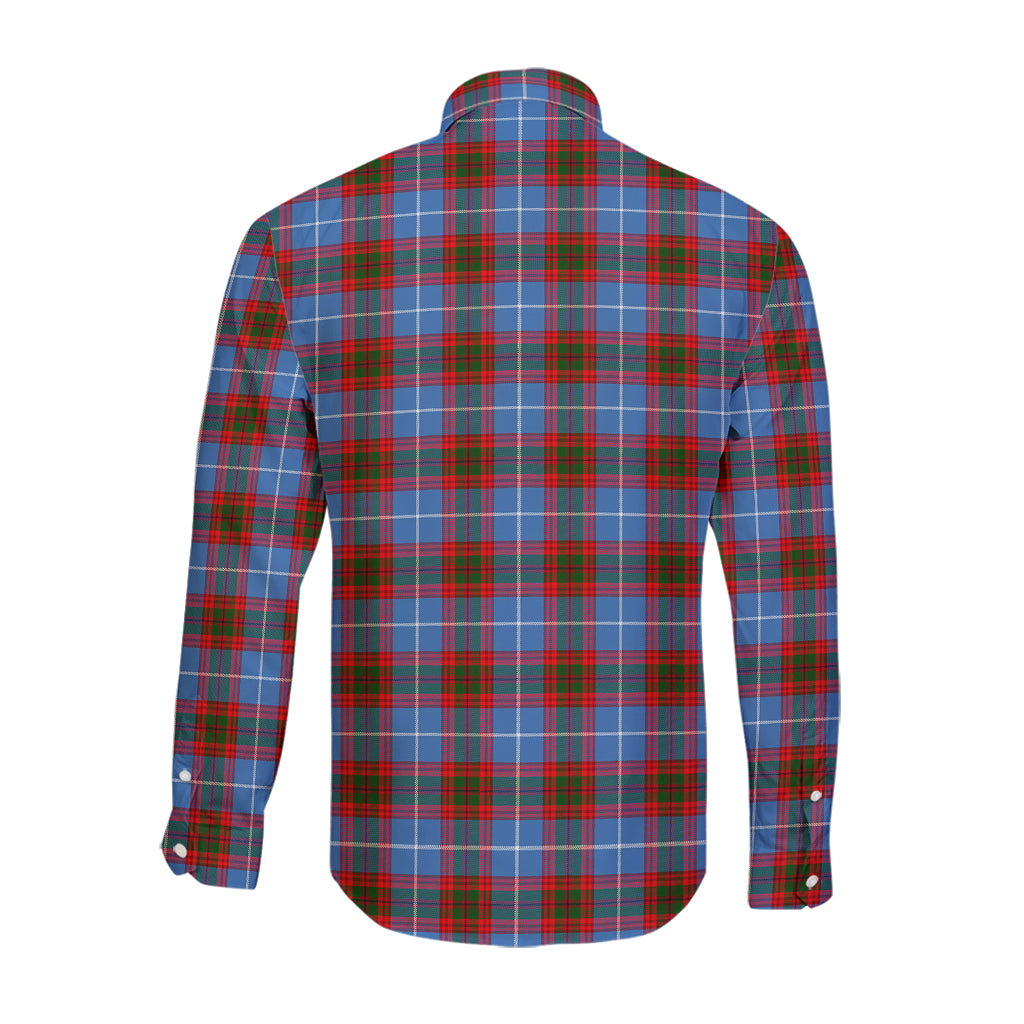 Congilton Tartan Long Sleeve Button Up Shirt with Family Crest - Tartan Vibes Clothing