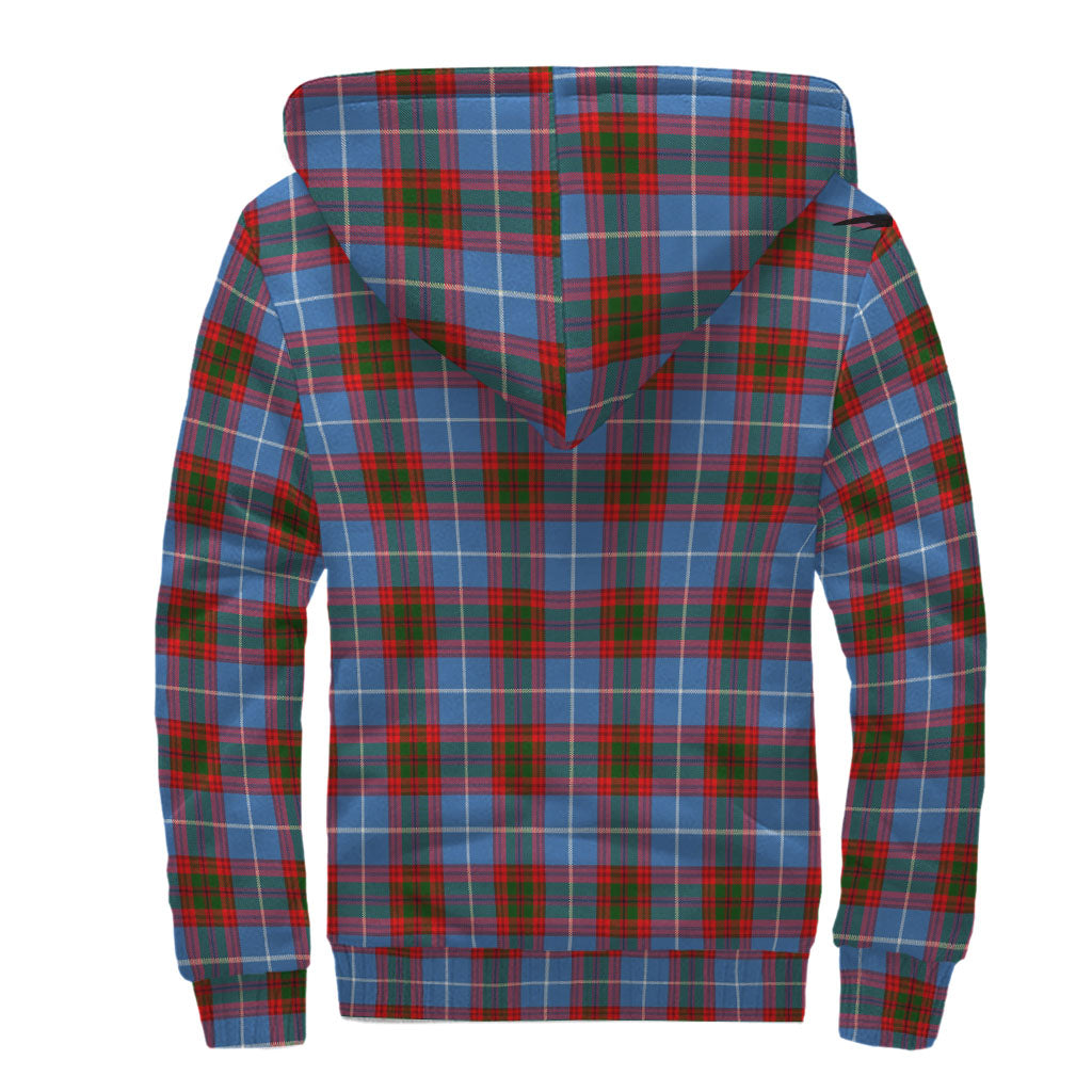 Congilton Tartan Sherpa Hoodie with Family Crest - Tartan Vibes Clothing