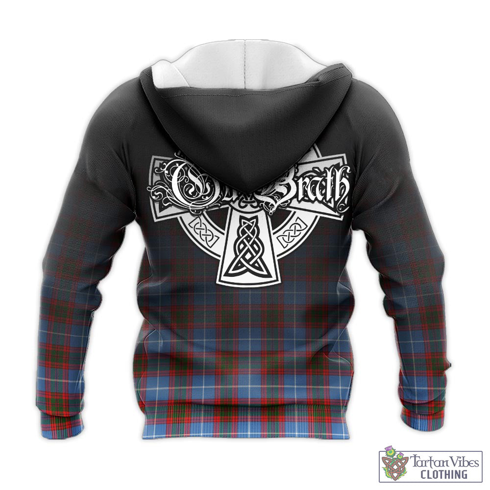 Congilton Tartan Knitted Hoodie Featuring Alba Gu Brath Family Crest Celtic Inspired - Tartan Vibes Clothing