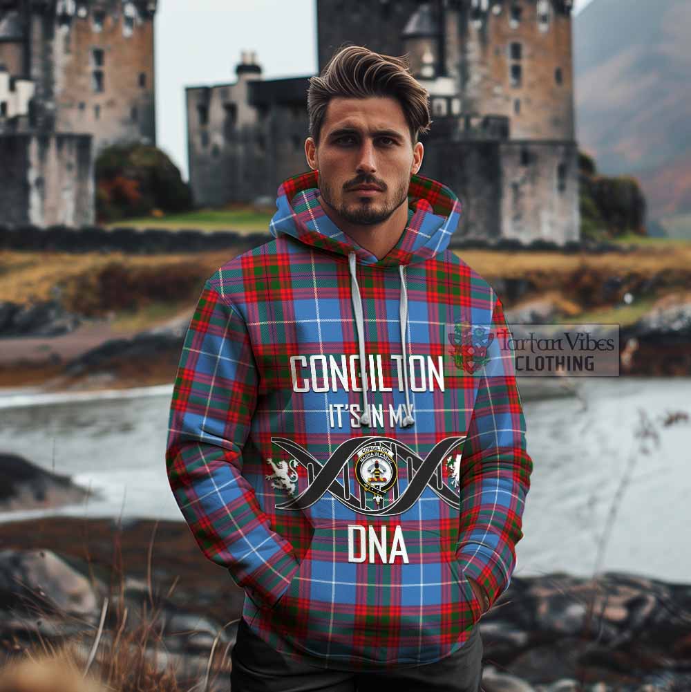 Congilton Tartan Cotton Hoodie with Family Crest DNA In Me Style - Tartan Vibes Clothing