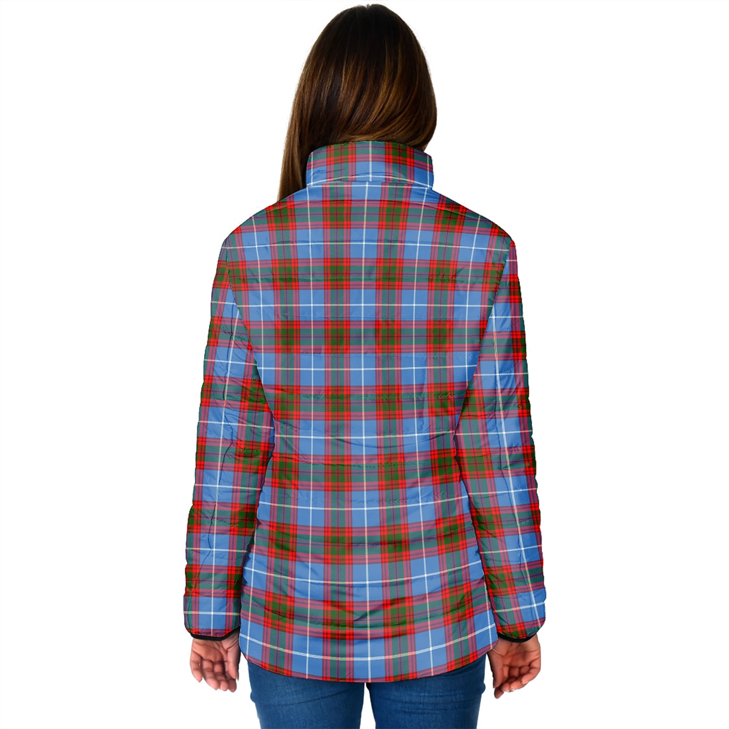Congilton Tartan Padded Jacket with Family Crest - Tartan Vibes Clothing