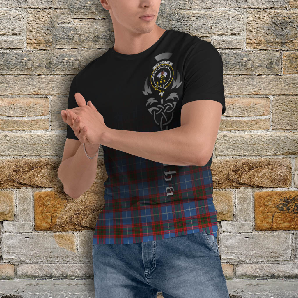 Congilton Tartan T-Shirt Featuring Alba Gu Brath Family Crest Celtic Inspired - Tartan Vibes Clothing