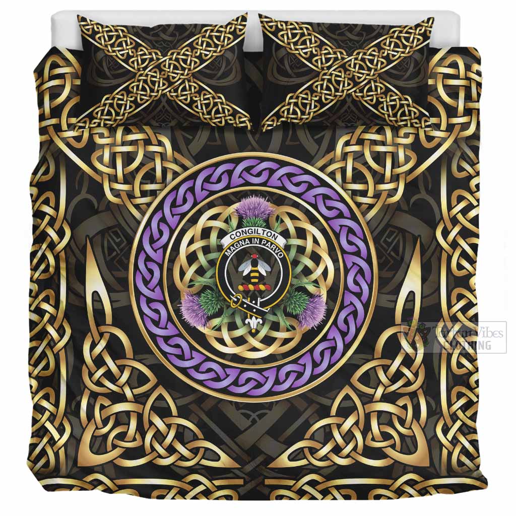 Congilton Clan Crest Bedding Set Celtic Scottish Thistle