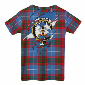 Congilton Clan Crest In Me Tartan Kid T-shirt Scotland Flag Style