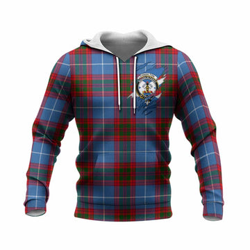 Congilton Clan Crest In Me Tartan Knitted Hoodie Scotland Flag Style