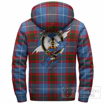 Congilton Clan Crest In Me Tartan Sherpa Hoodie Scotland Flag Style