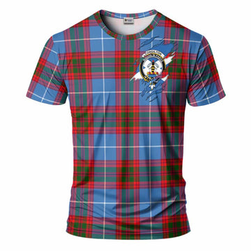 Congilton Clan Crest In Me Tartan T-Shirt Scotland Flag Style