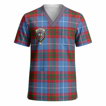 Congilton Crest Tartan Scrub Top - Tartan Vibes Clothing