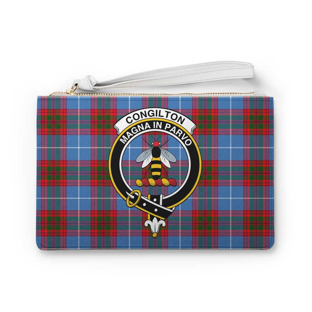 Tartan Vibes Clothing Congilton Family Crest Tartan Clutch Bag