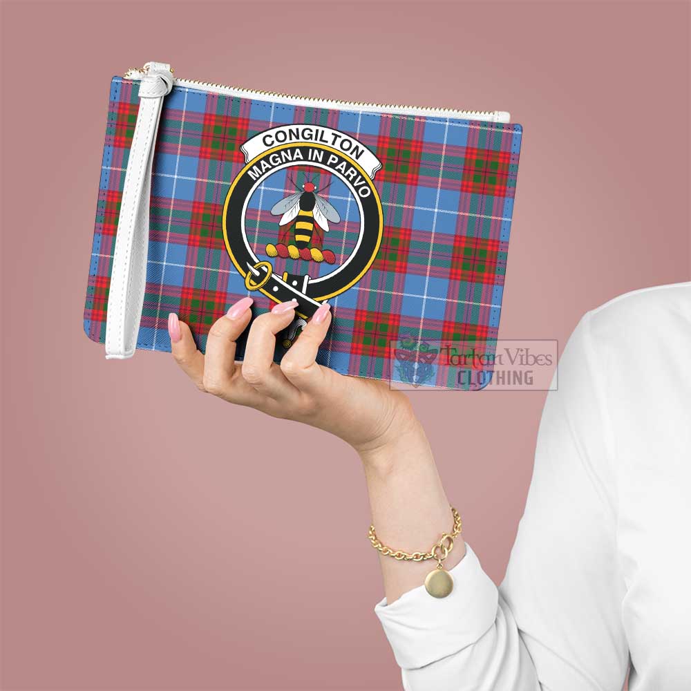 Tartan Vibes Clothing Congilton Family Crest Tartan Clutch Bag