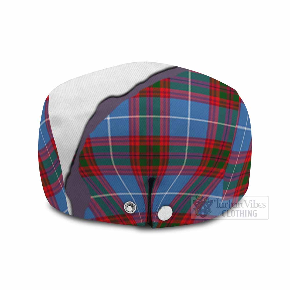 Congilton Scottish Terrier Tartan Flat Cap, Jeff Cap Thistle Heritage Art - Tartan Vibes Clothing