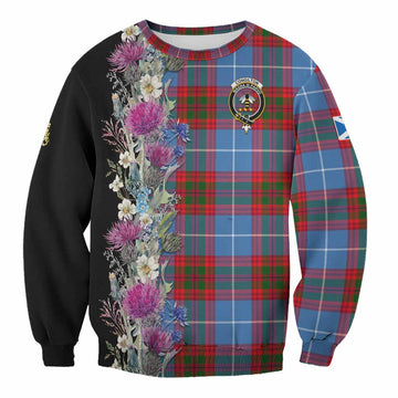Congilton Tartan Crest Thistle Floral Sweatshirt Unisex - Tartan Vibes Clothing