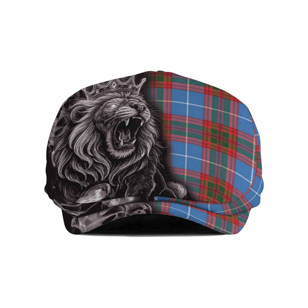 Congilton Tartan Flat Cap, Jeff Cap Roaring Lion Heritage Flat Cap - Tartan Vibes Clothing