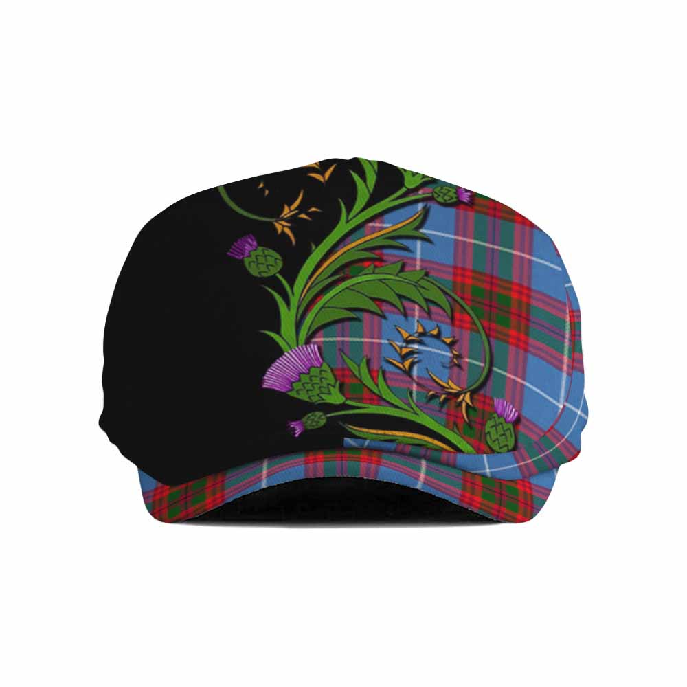 Congilton Tartan Flat Cap, Jeff Cap Scottish Thistle Pride Heritage Art Flat Cap - Tartan Vibes Clothing