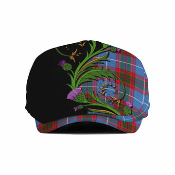 Congilton Tartan Flat Cap, Jeff Cap Scottish Thistle Pride Heritage Art