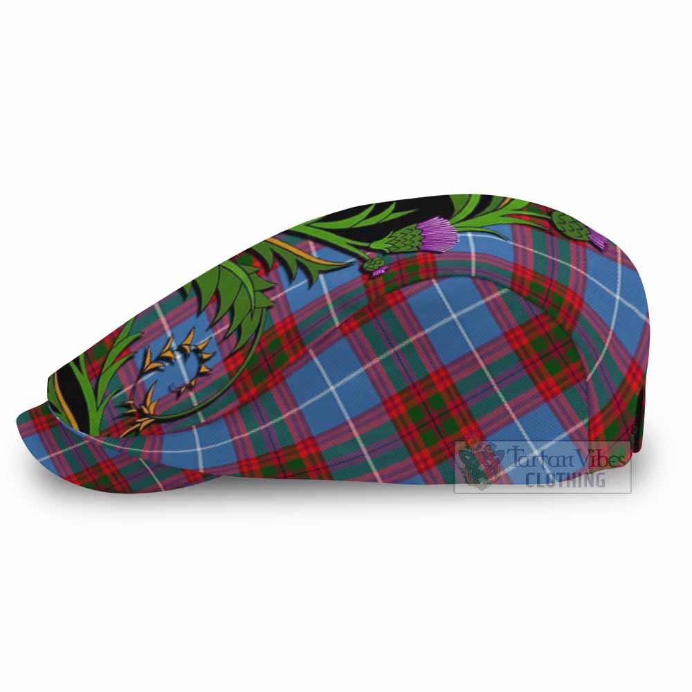 Congilton Tartan Flat Cap, Jeff Cap Scottish Thistle Pride Heritage Art - Tartan Vibes Clothing