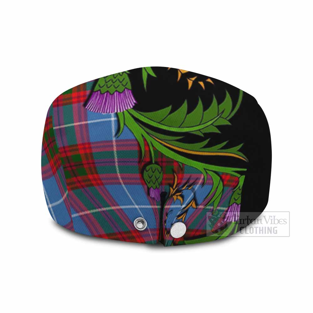 Congilton Tartan Flat Cap, Jeff Cap Scottish Thistle Pride Heritage Art - Tartan Vibes Clothing