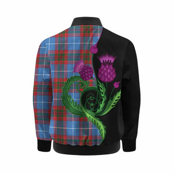 Congilton Tartan Kid Bomber Jacket Traditional Scottish Thistle