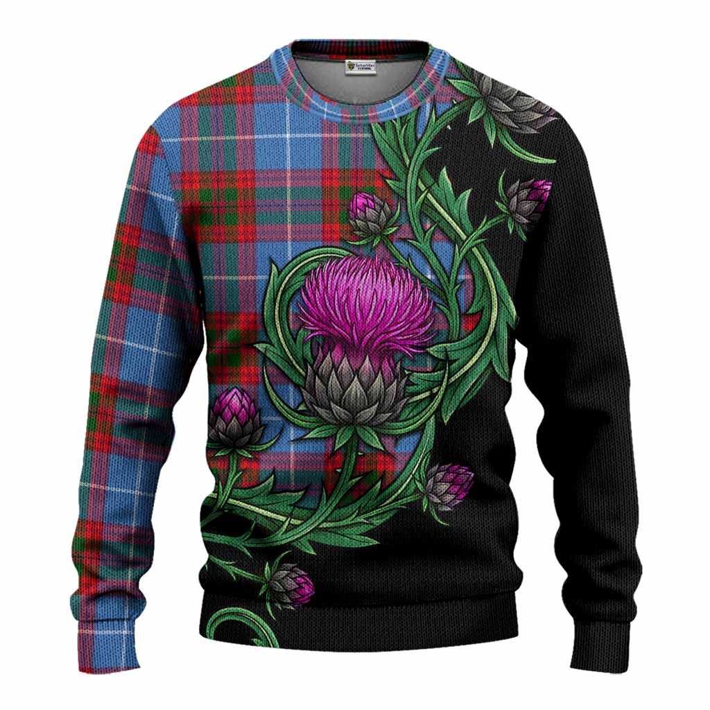 Congilton Tartan Knitted Sweater Resilient Scottish Thistle Unisex - Tartan Vibes Clothing