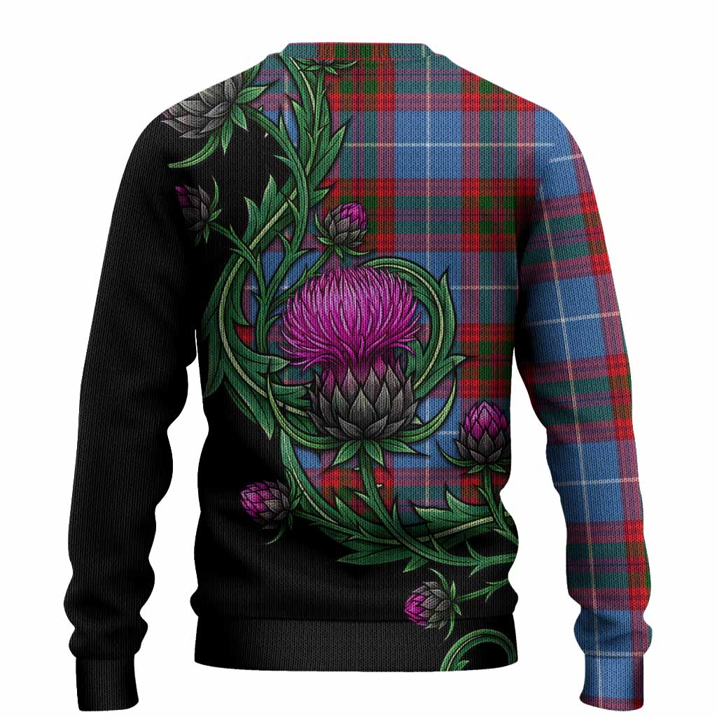 Congilton Tartan Knitted Sweater Resilient Scottish Thistle - Tartan Vibes Clothing