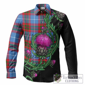 Congilton Tartan Long Sleeve Button Shirts Resilient Scottish Thistle