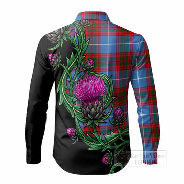Congilton Tartan Long Sleeve Button Shirts Resilient Scottish Thistle