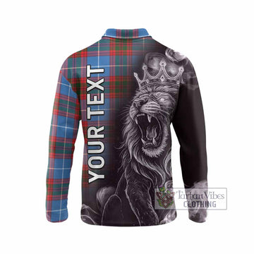 Congilton Tartan Long Sleeve Polo Shirt Roaring Lion Heritage