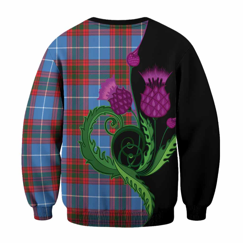 Congilton Tartan Sweatshirt Traditional Scottish Thistle