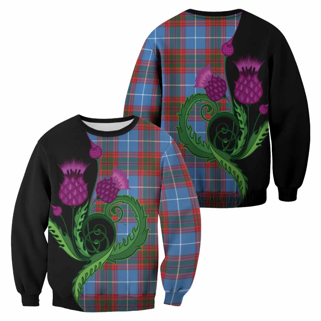 Congilton Tartan Sweatshirt Traditional Scottish Thistle