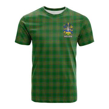 Connellan Irish Clan Tartan Cotton T-shirt with Coat of Arms Kid's Shirt - Tartan Vibes Clothing
