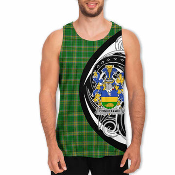 Tartan Vibes Clothing Connellan Irish Clan Men's Tank Top Celtic Circle Style