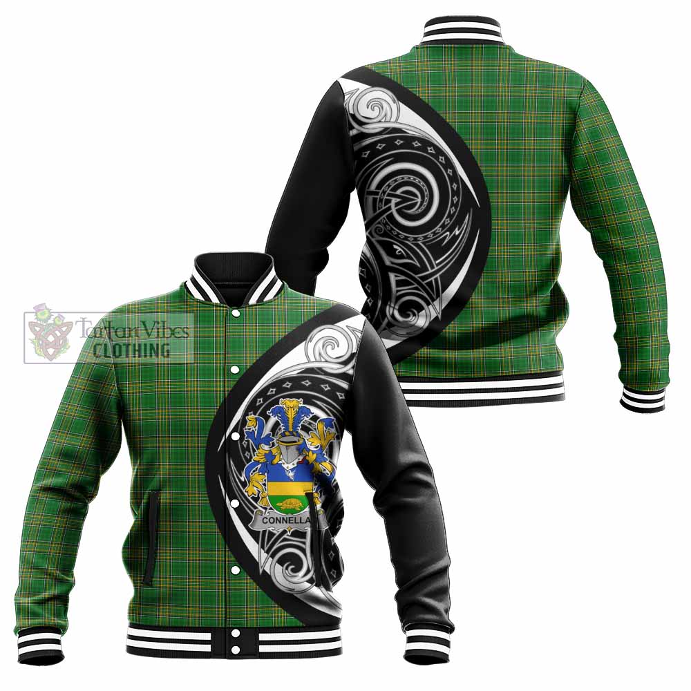 Tartan Vibes Clothing Connellan Irish Clan Baseball Jacket Celtic Circle Style