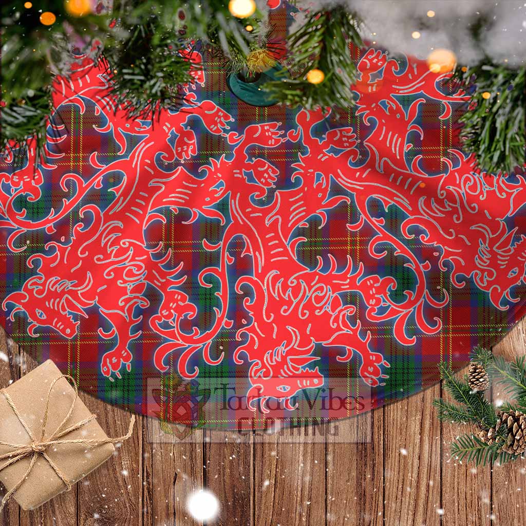 Connolly Tartan Christmas Tree Skirt Lion Rampant Style - Tartan Vibes Clothing