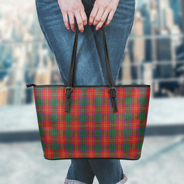 Connolly Dress Tartan Leather Tote Bag