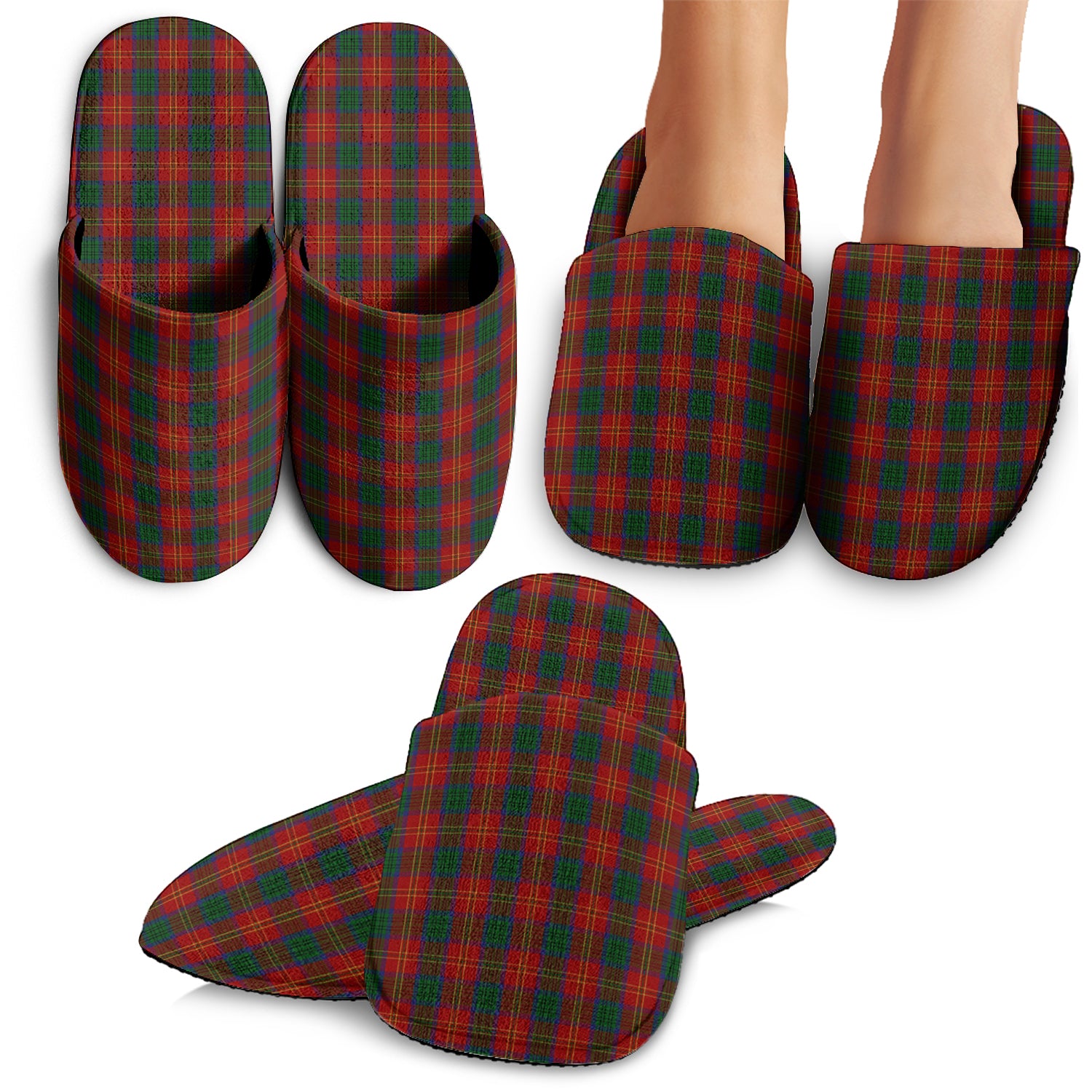 Connolly Dress Tartan Home Slippers - Tartanvibesclothing