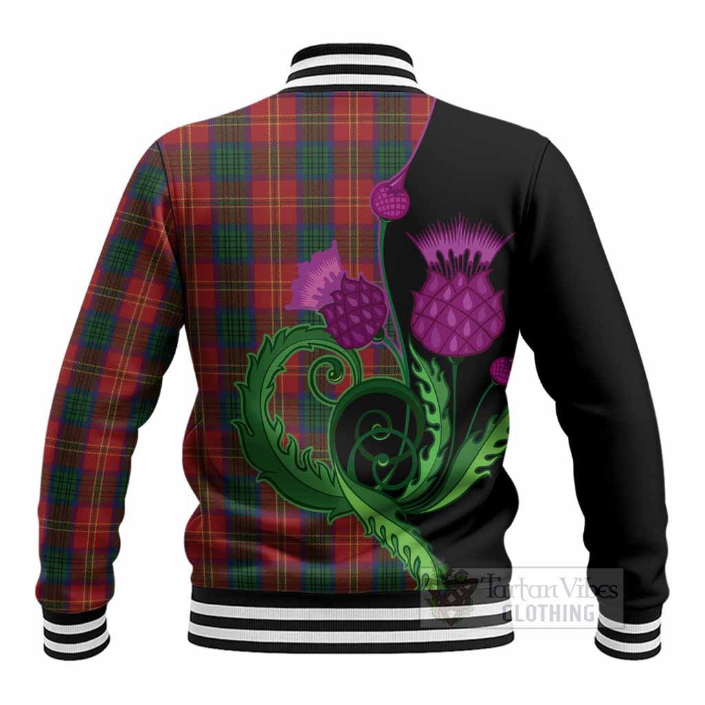 Connolly Tartan Baseball Jacket Traditional Scottish Thistle