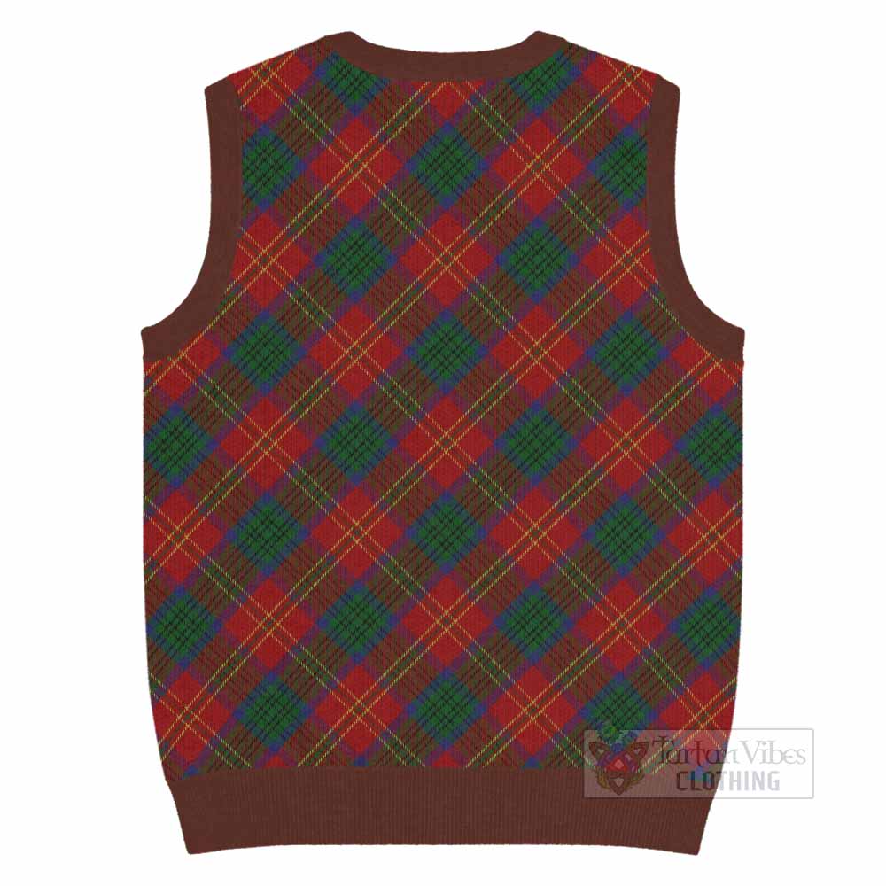 Connolly Tartan  Knitted V-Neck Vest Cross Style