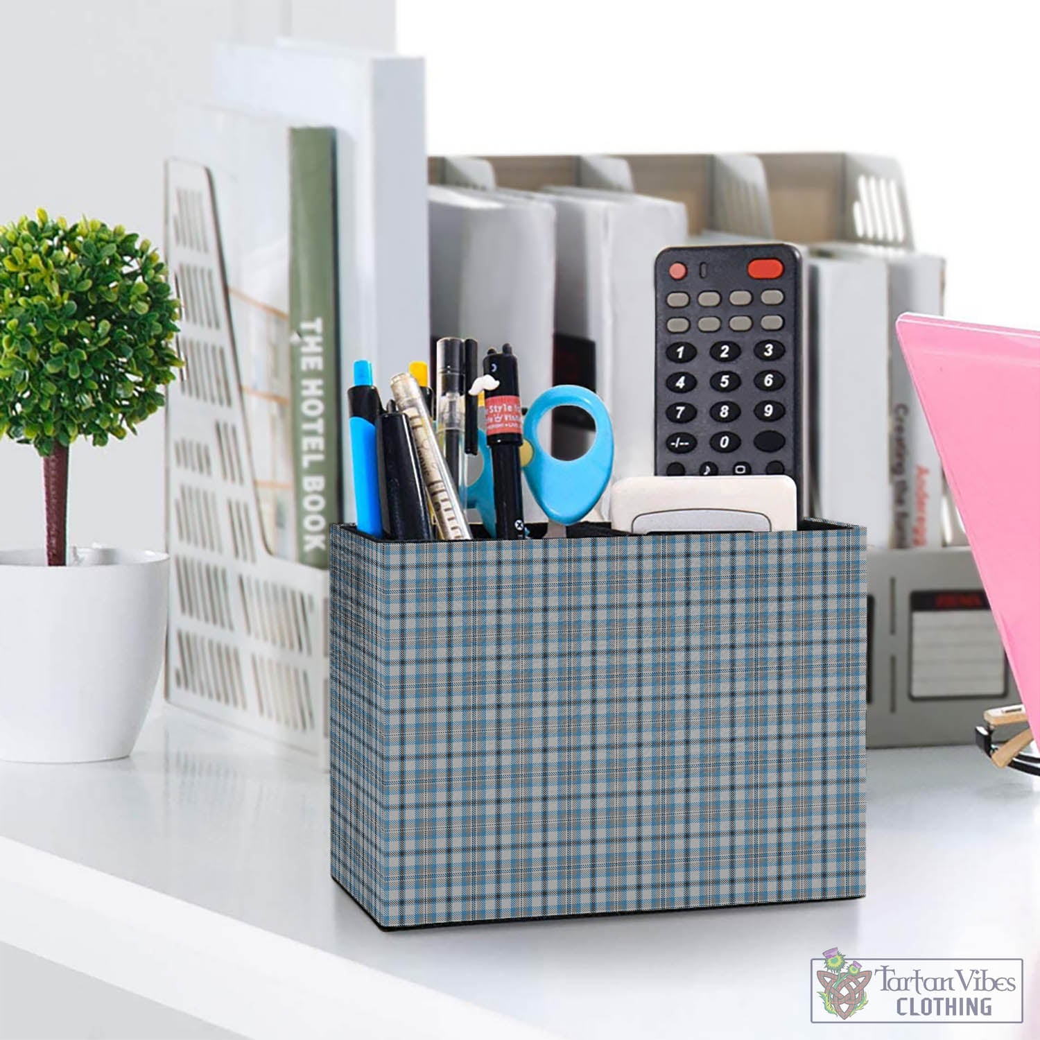 Conquergood Tartan Pen Holder One Size 5.9"(L)*2.7"(W)*4.3"(H) - Tartan Vibes Clothing
