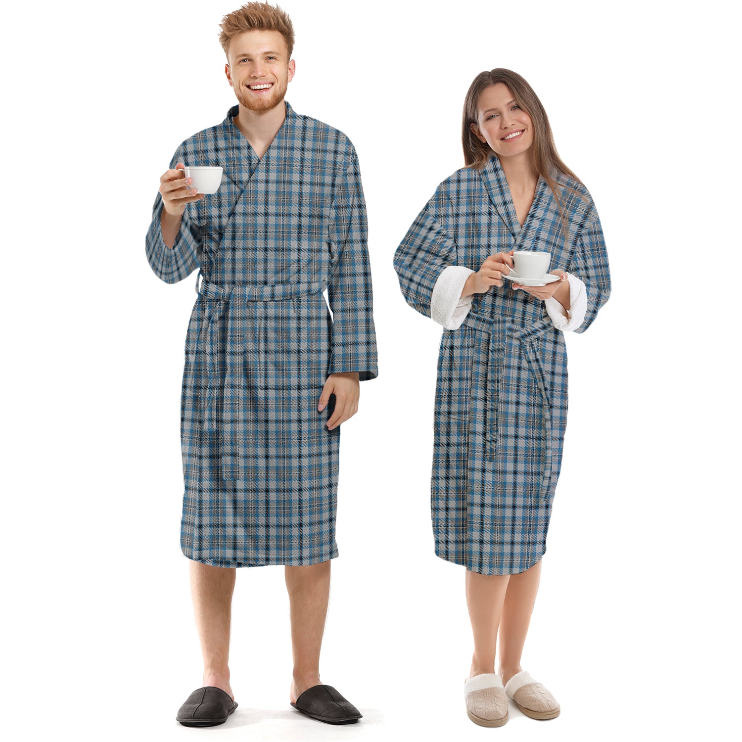 Conquergood Tartan Bathrobe Unisex S - Tartan Vibes Clothing