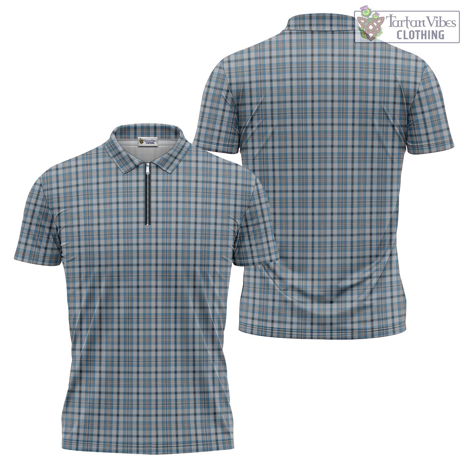 Conquergood Tartan Zipper Polo Shirt Unisex - Tartan Vibes Clothing