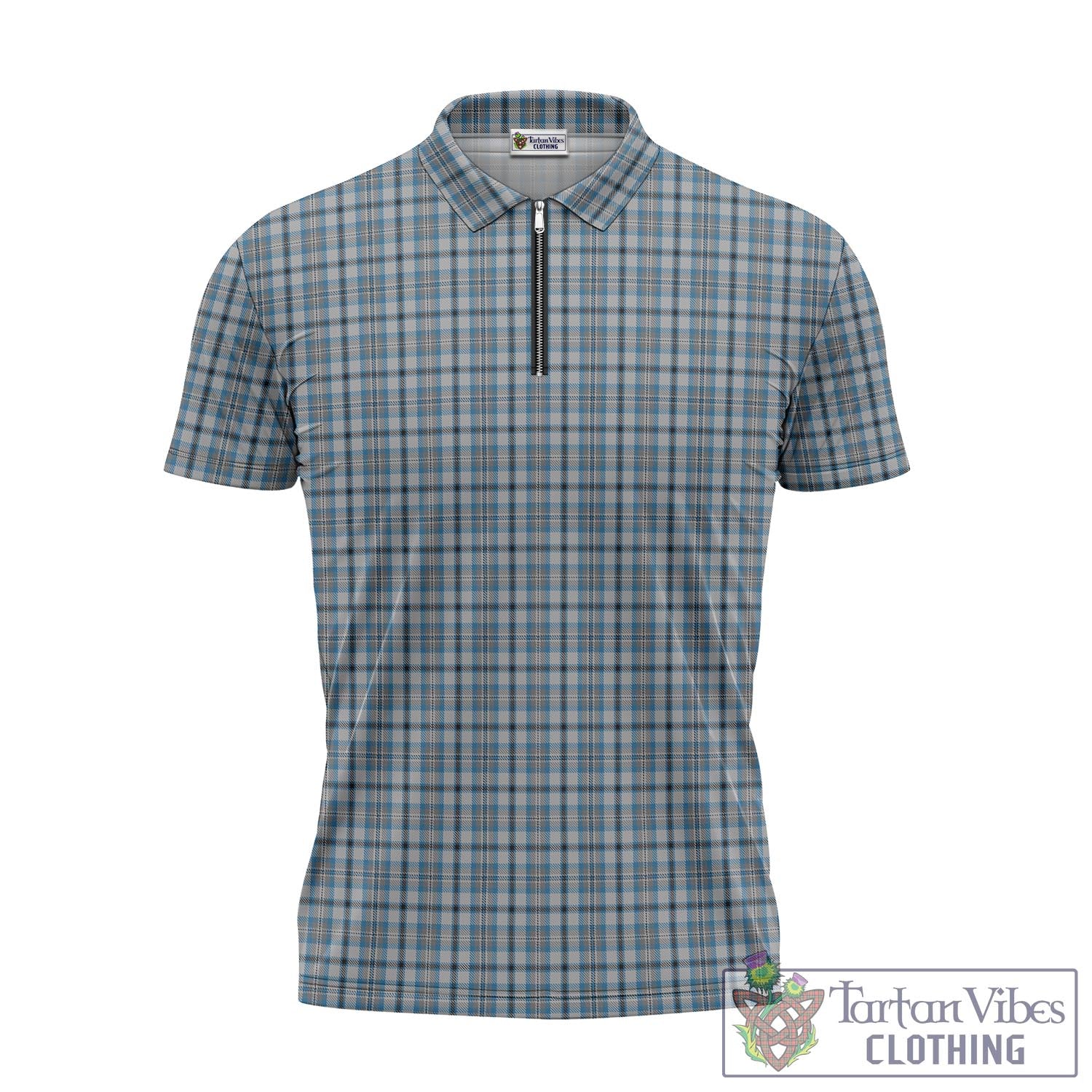 Conquergood Tartan Zipper Polo Shirt - Tartan Vibes Clothing