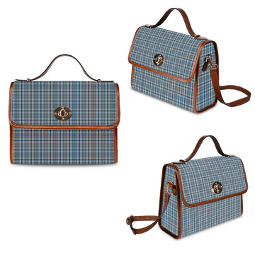 conquergood-tartan-leather-strap-waterproof-canvas-bag