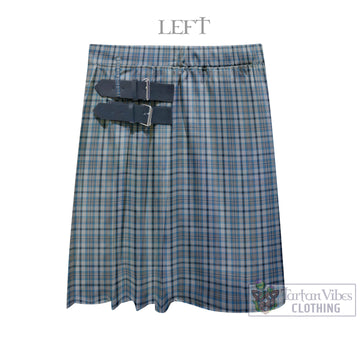 Conquergood Tartan Men's Pleated Skirt - Fashion Casual Retro Scottish Kilt Style