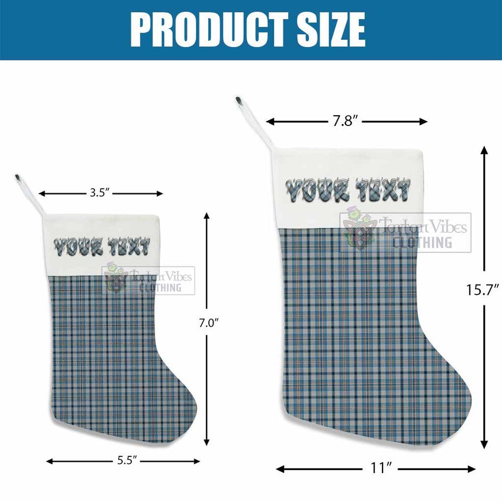 Conquergood Tartan Christmas Stocking with Personalized Text - Tartan Vibes Clothing