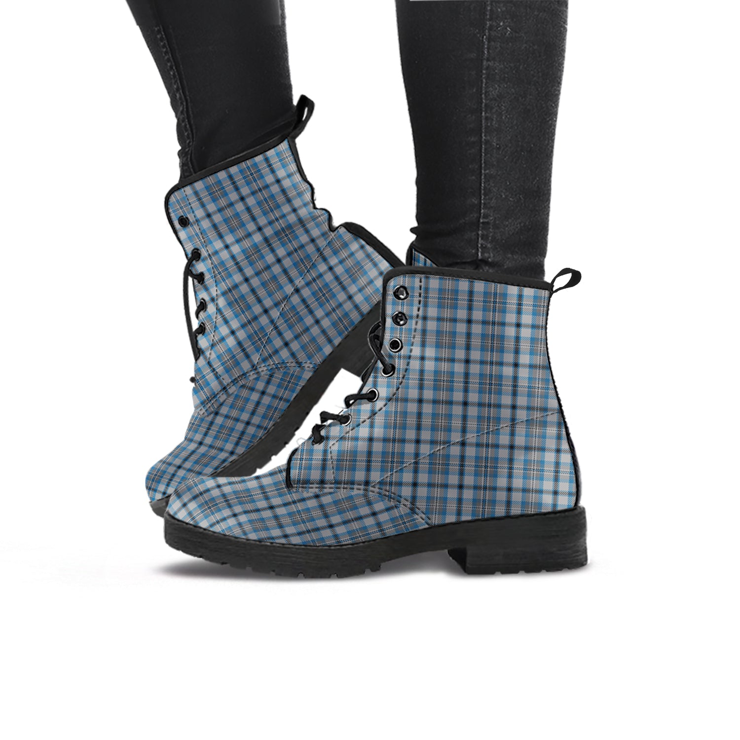 Conquergood Tartan Leather Boots - Tartan Vibes Clothing