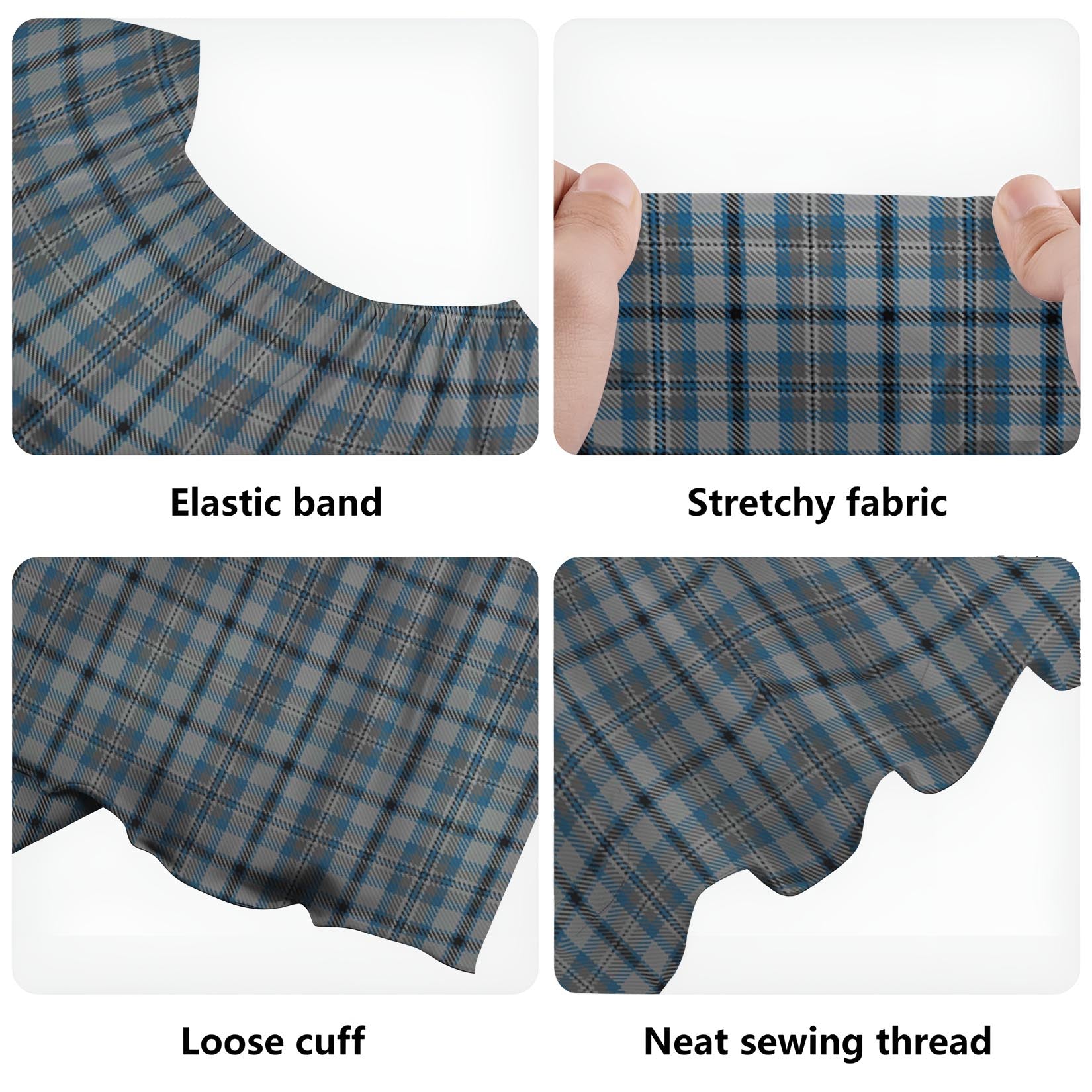Conquergood Tartan Off Shoulder Long Dress - Tartan Vibes Clothing