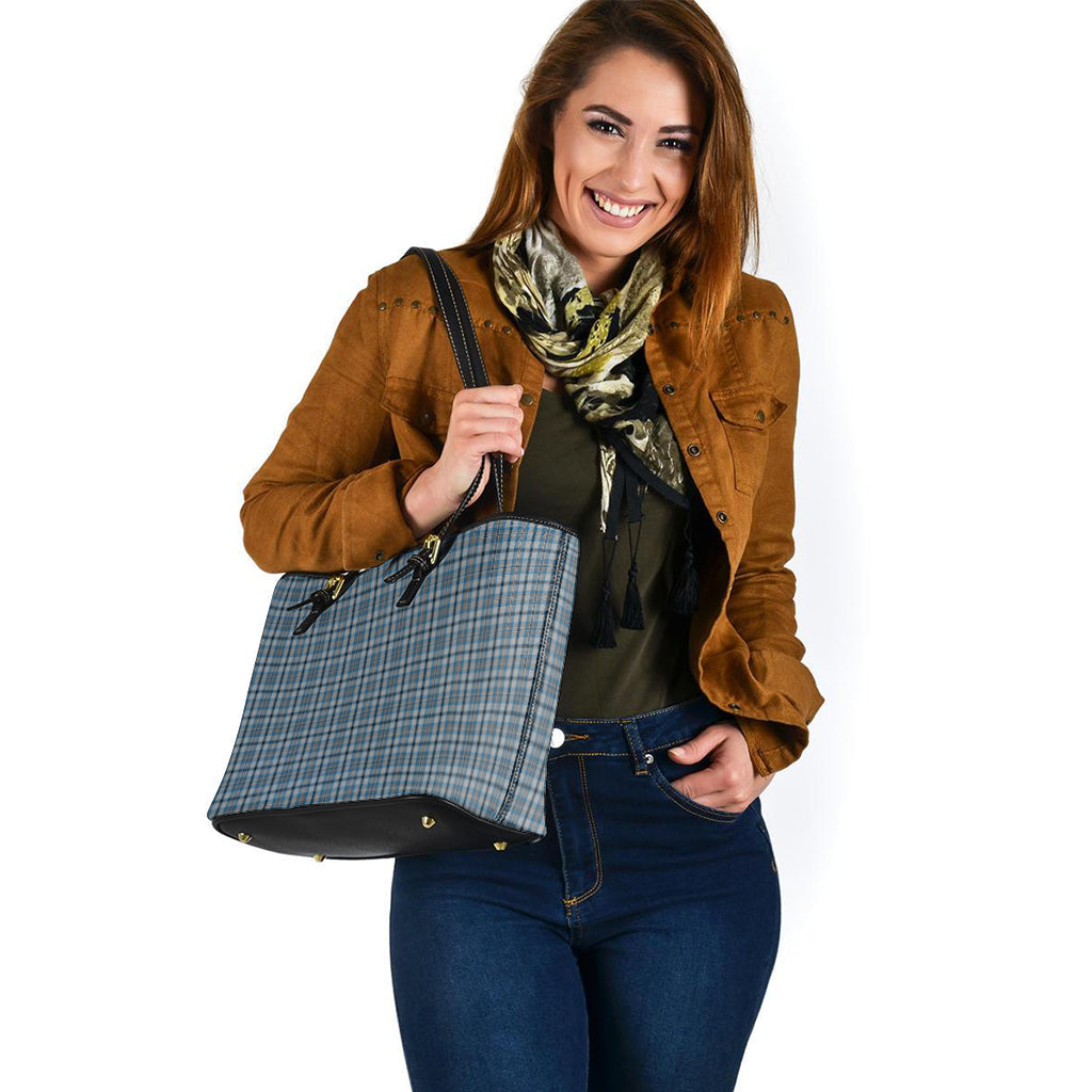 Conquergood Tartan Leather Tote Bag - Tartan Vibes Clothing