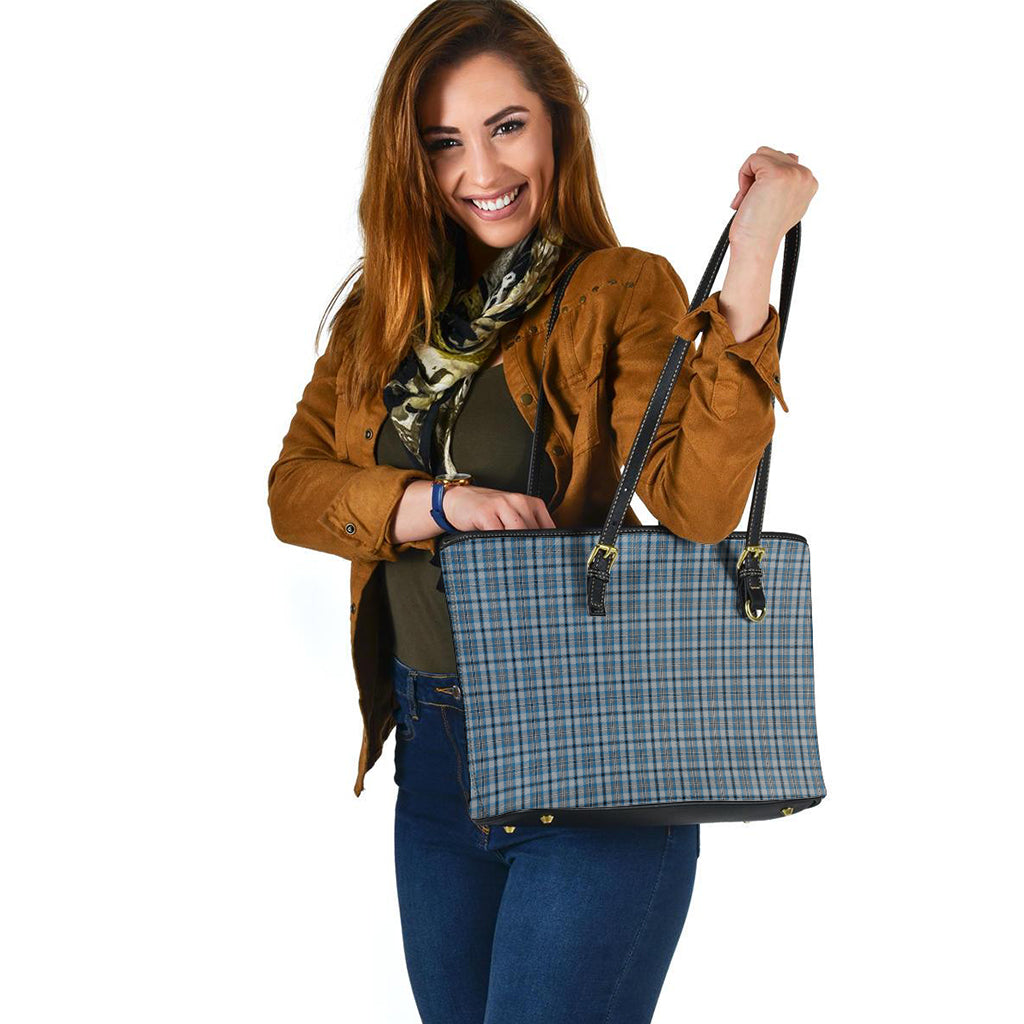 Conquergood Tartan Leather Tote Bag - Tartan Vibes Clothing